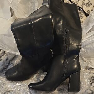 Black Women's Leather Boots